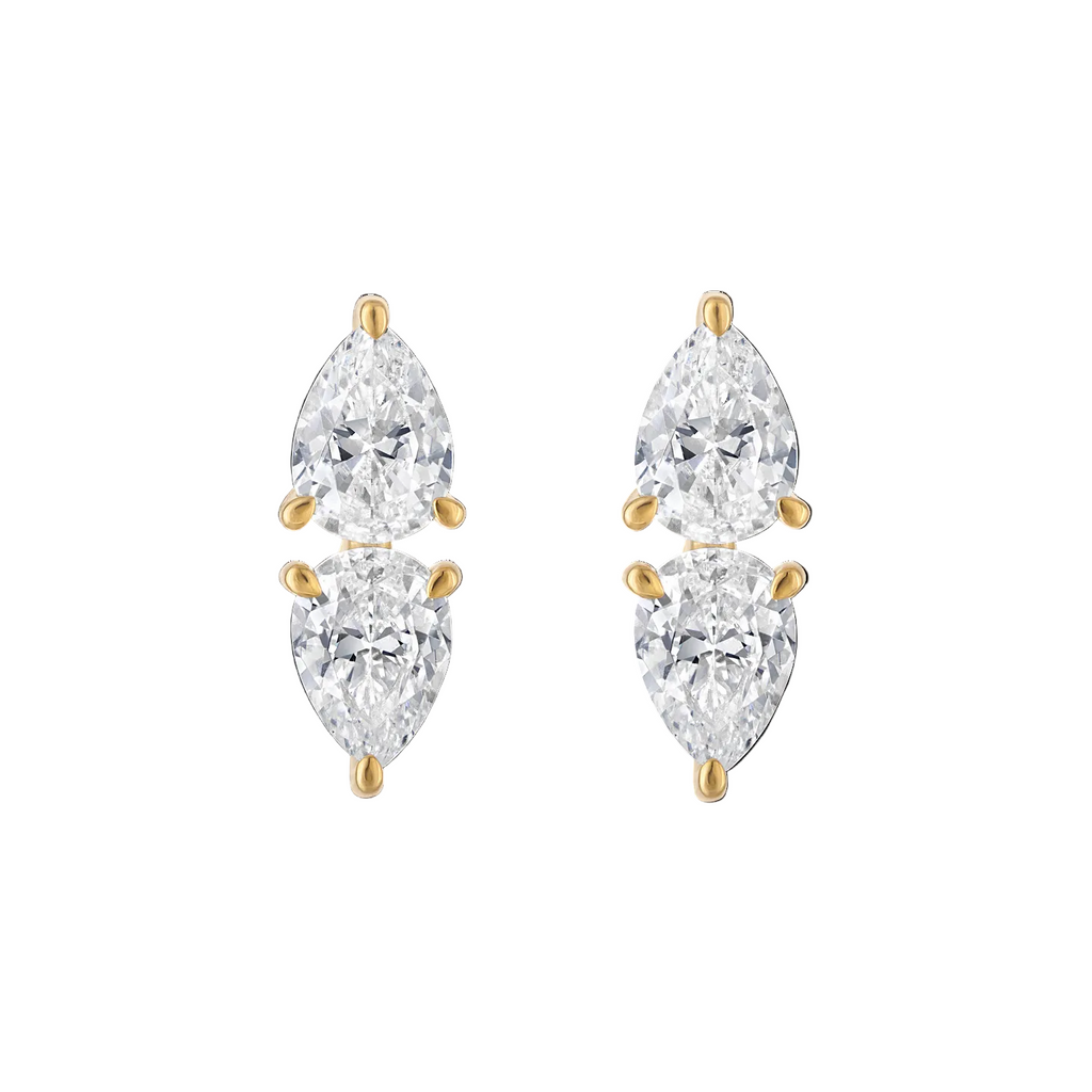 Reflection Earrings in Gold