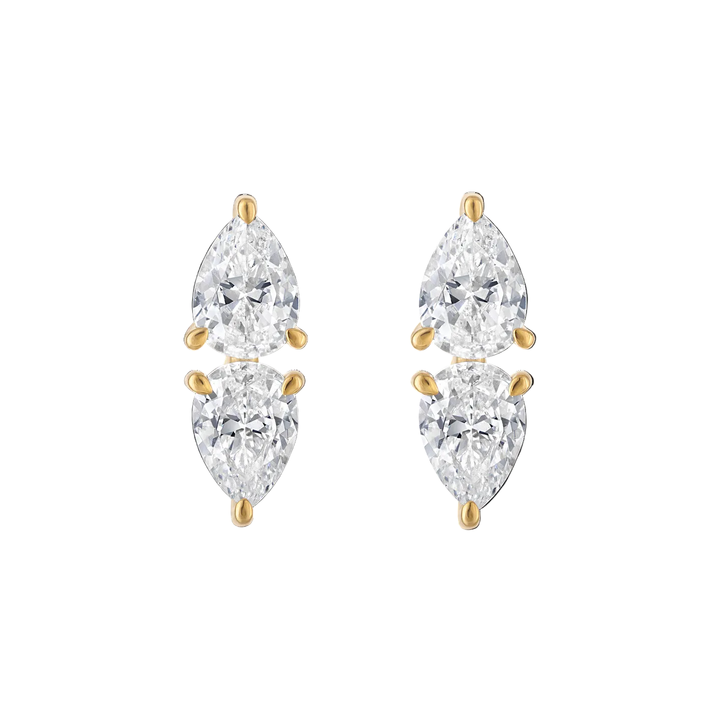Reflection Earrings in Gold