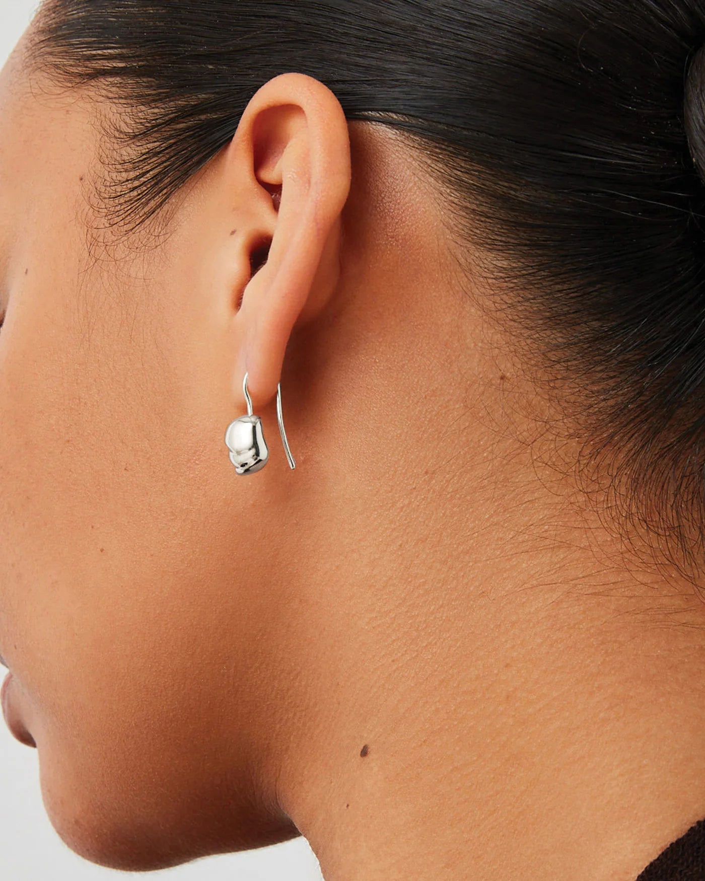 Rue Drop Earrings in Silver