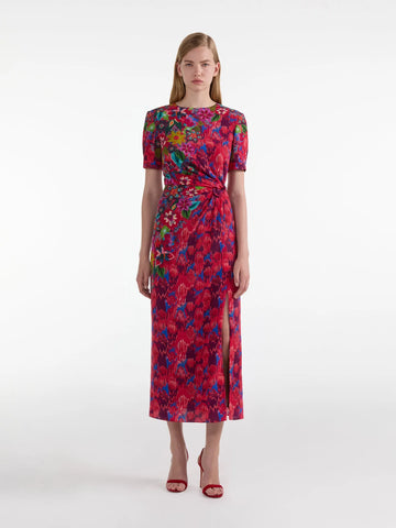 Devi Dress in Astilbe Meadow