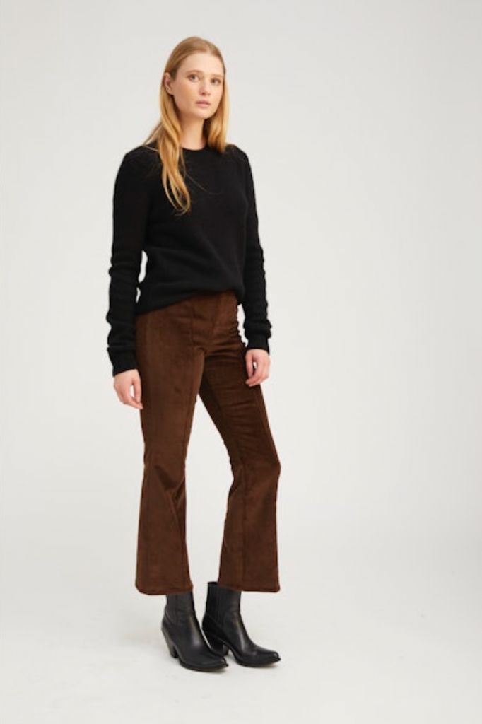 Americano Corduroy Ankle Flare with Princess Seams