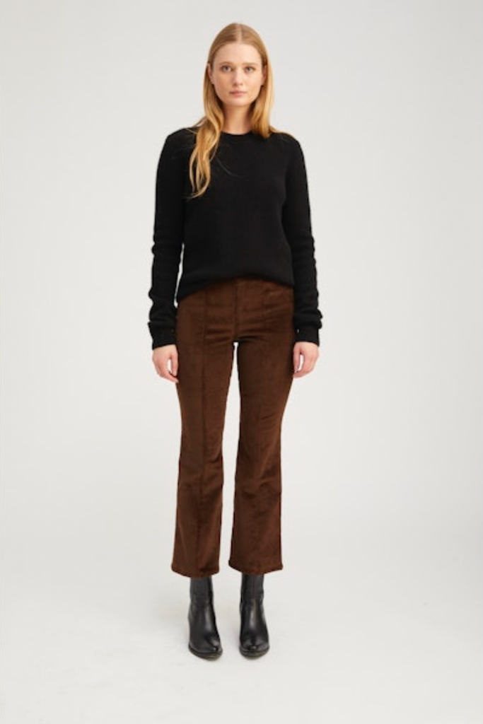Americano Corduroy Ankle Flare with Princess Seams