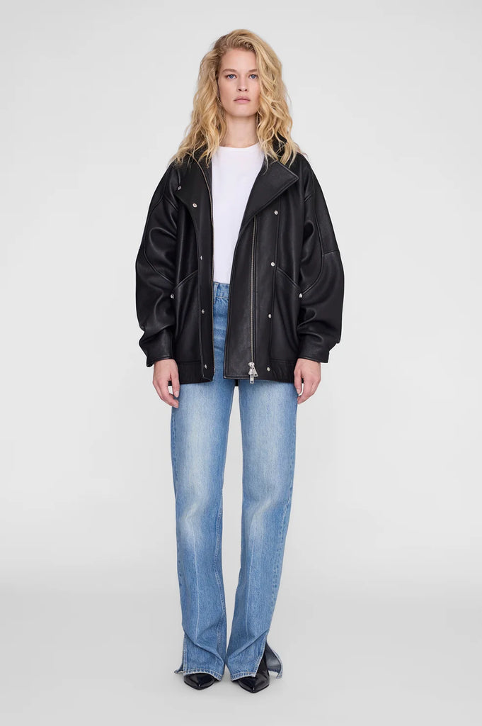 Sandy Jacket in Black Leather