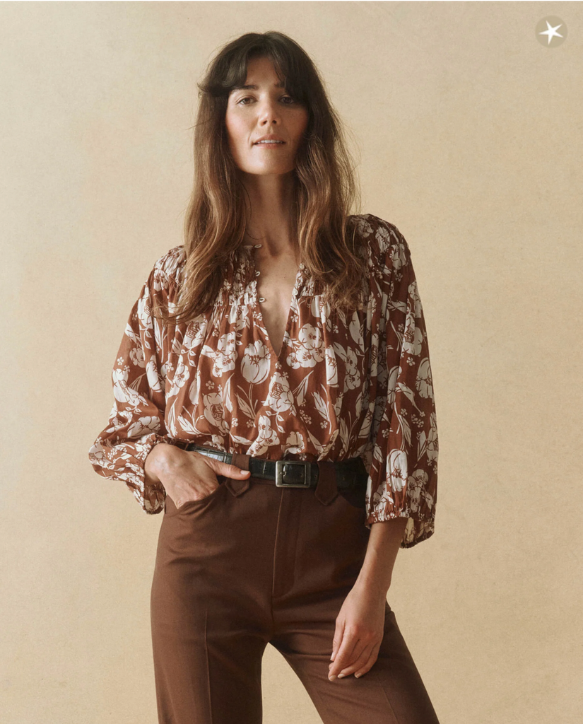 The Swift Top. Hickory Whisper Floral