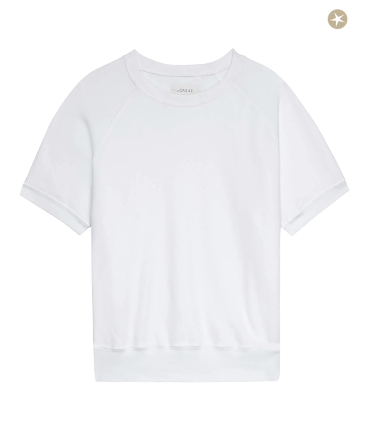 The Short Sleeve Sweatshirt. True White
