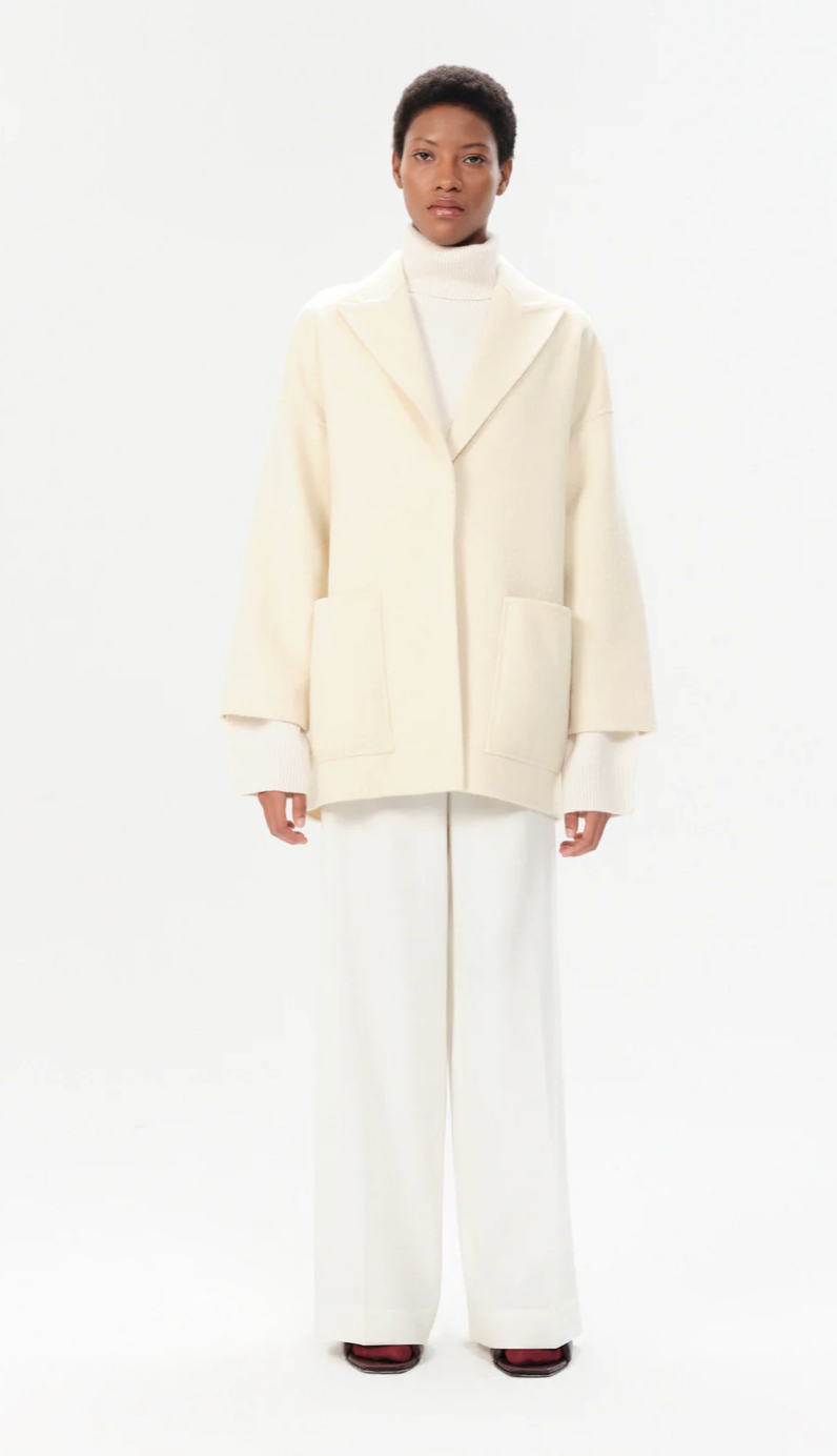 Padua Lionela Coat in Ecru xs