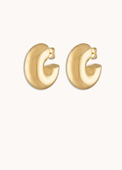 Chubby Hoops in Gold - o/s
