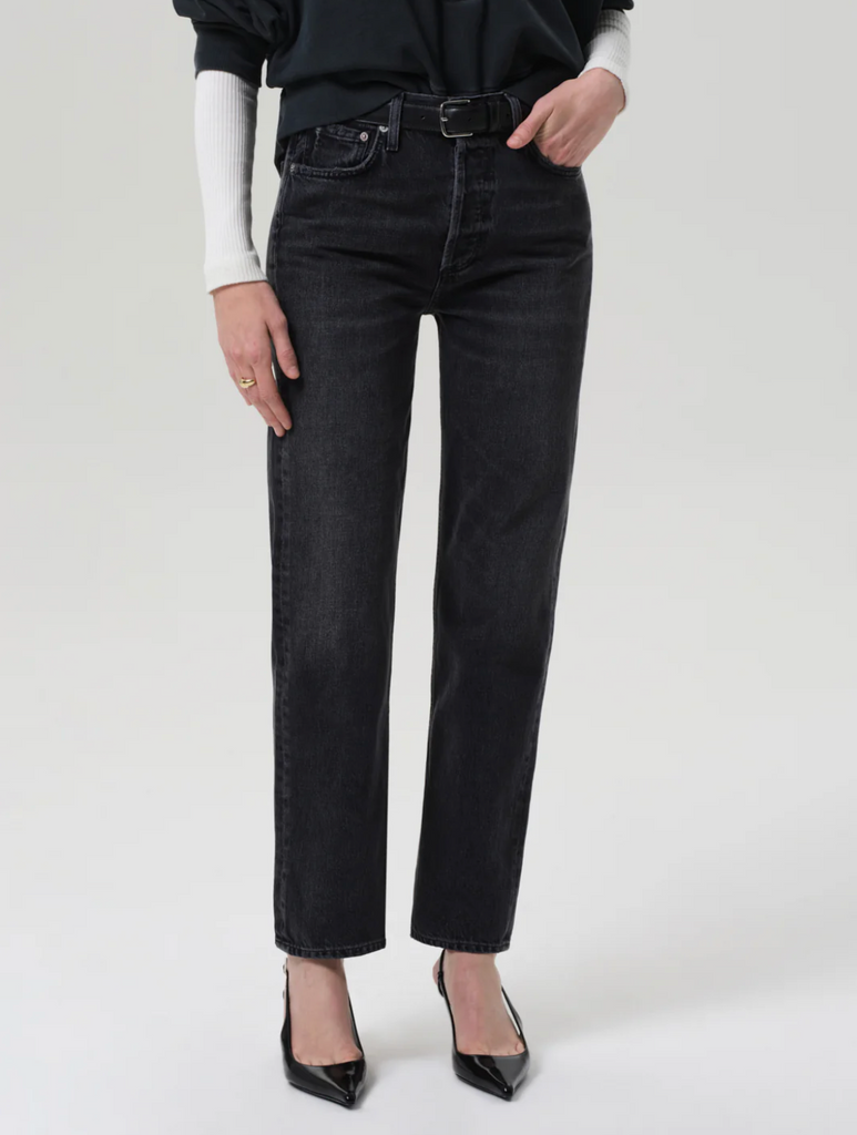 Blaine High Rise Straight in Vintage Black