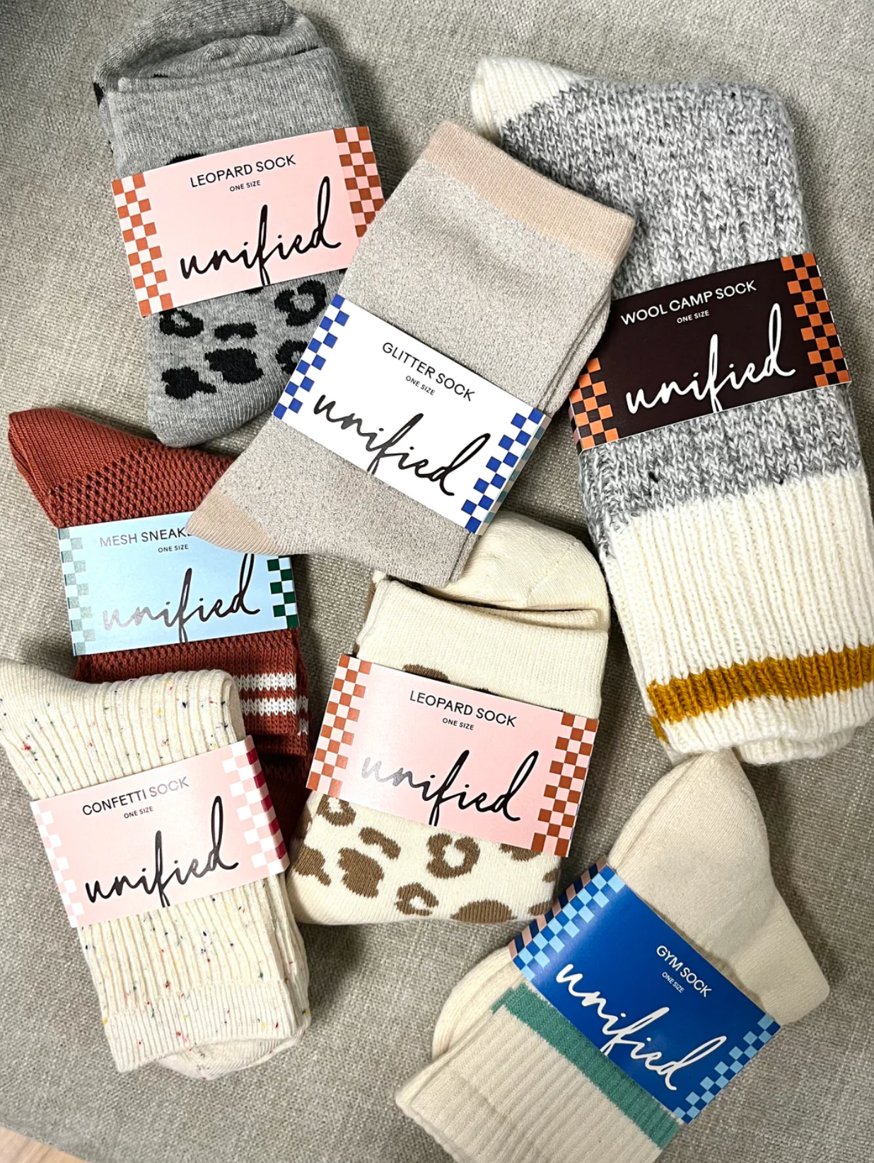 Confetti Socks in Biscuit