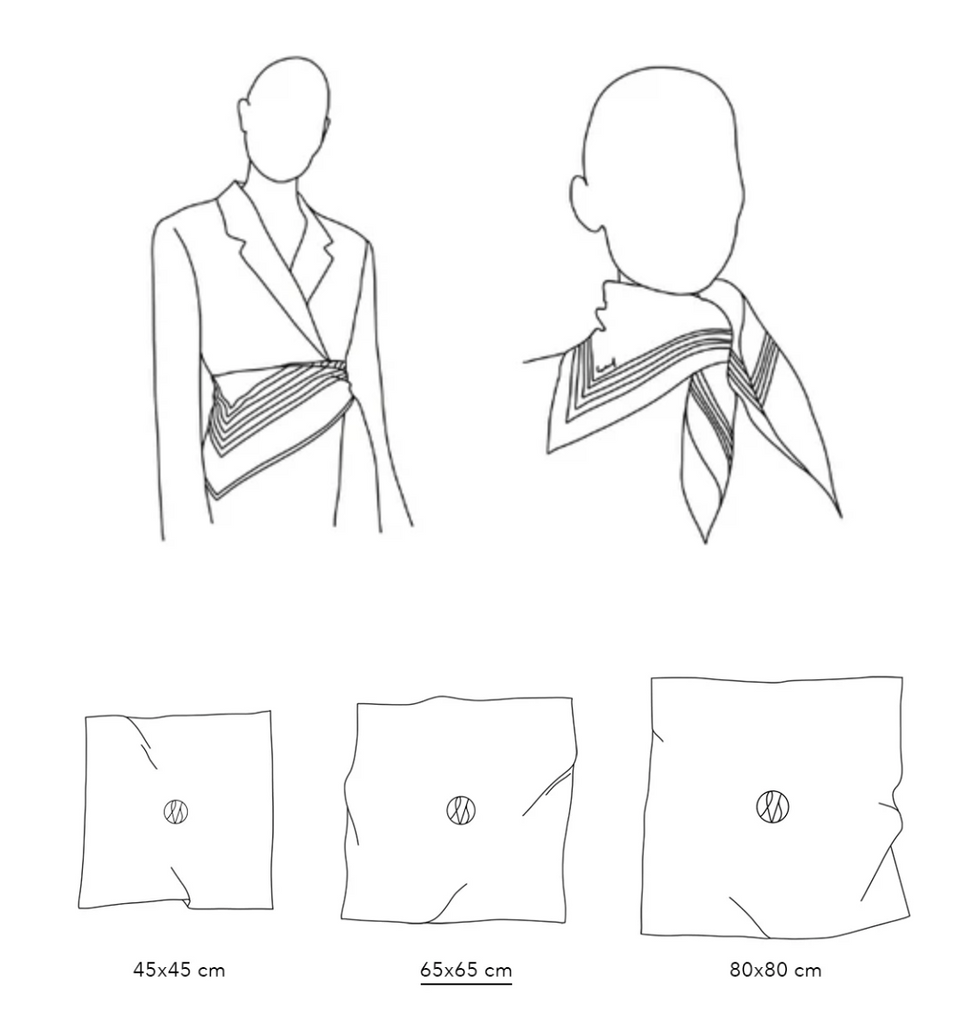 GEMINI SCARF | SAND & MOCHA MOUSSE | 65 CM