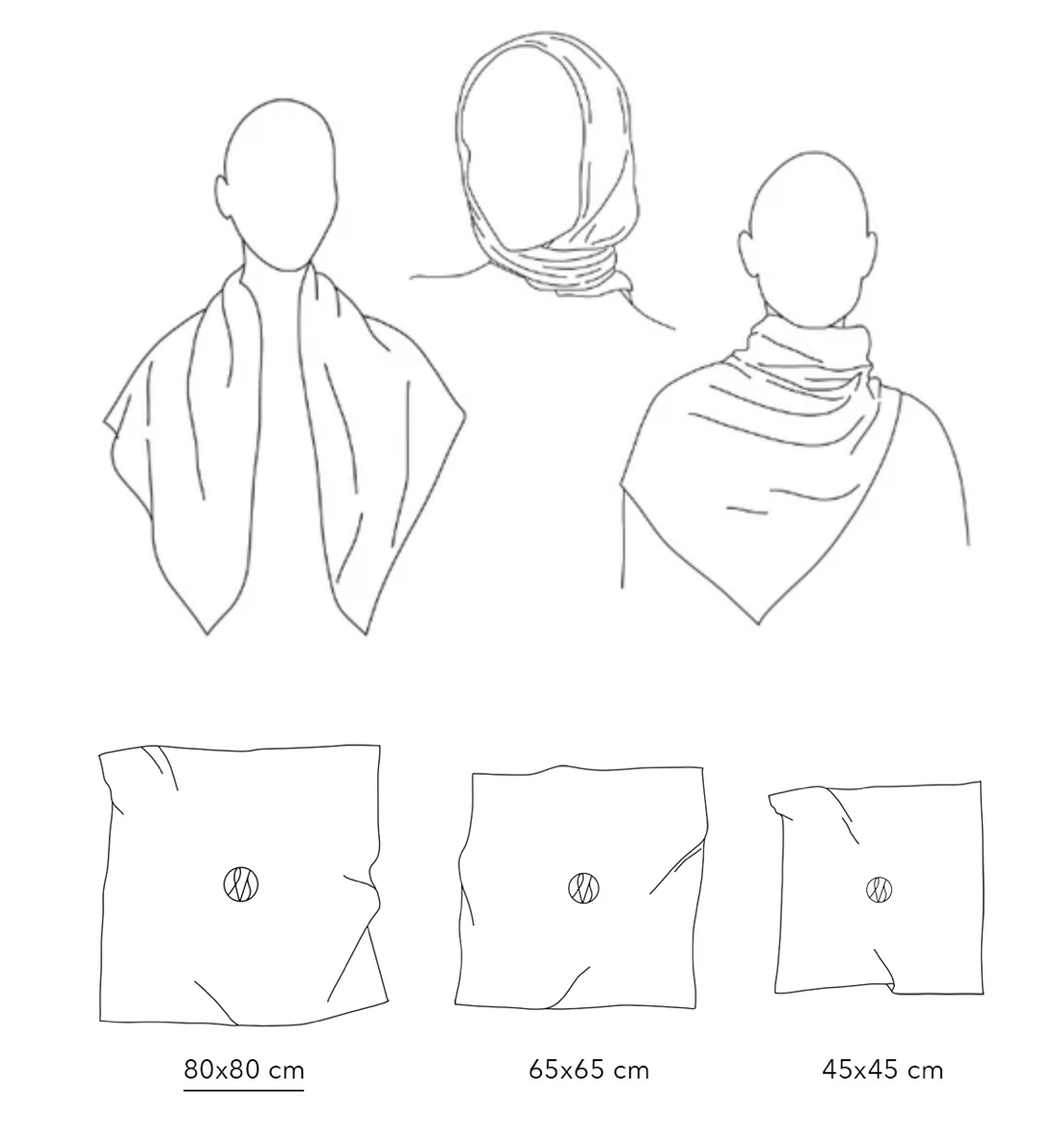 LEO SCARF | BROWN | 80 CM