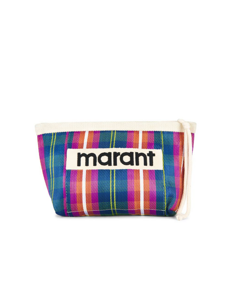 Powden Pouch in Navy/Orange