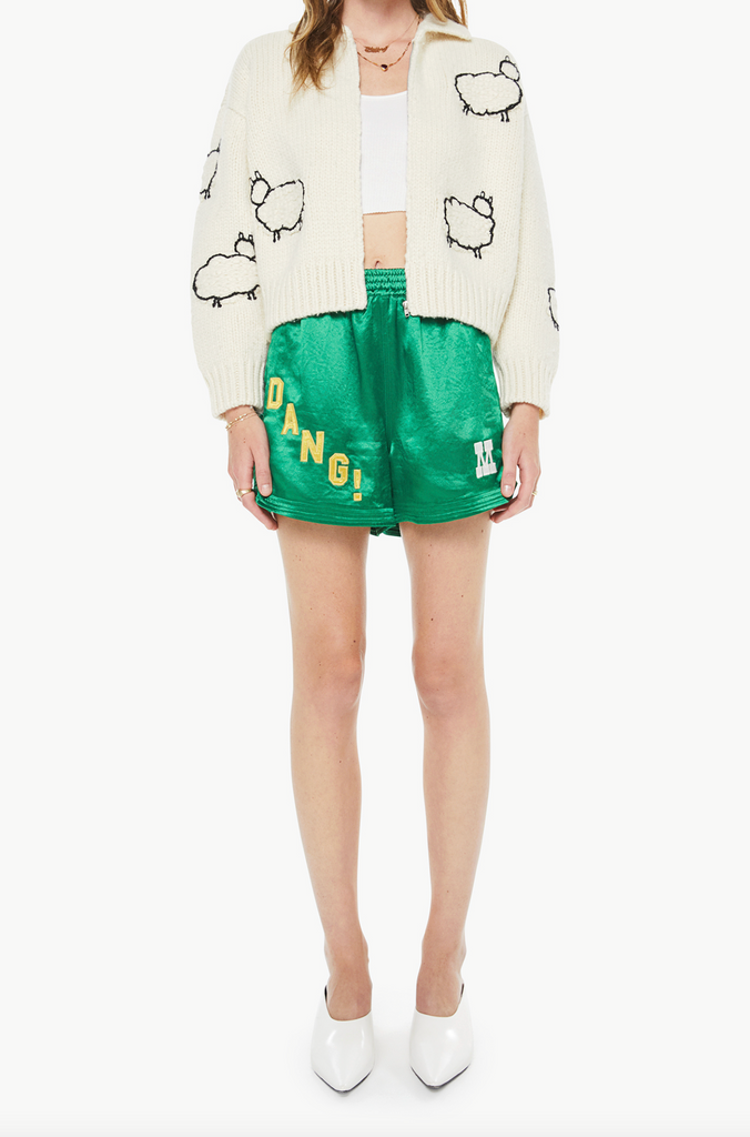 The Crop Raquette Cardigan in Wool Plus The Gang