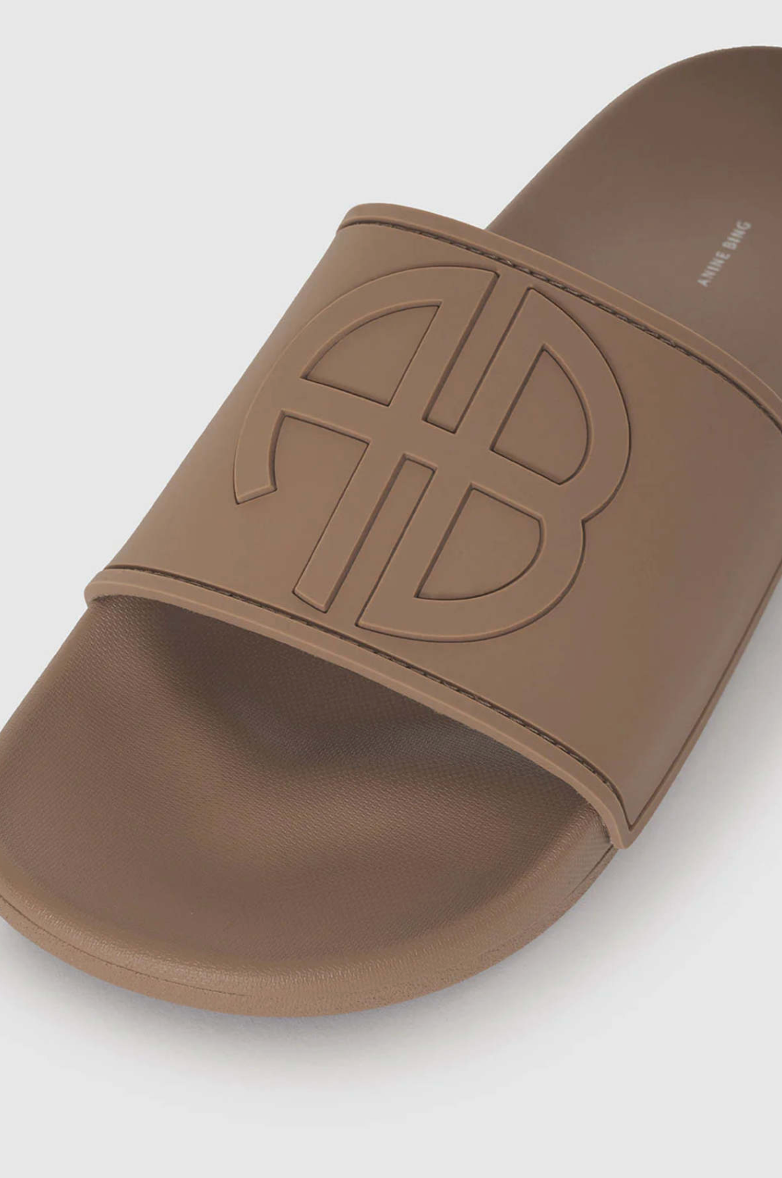 Isla Slides in Camel Monogram