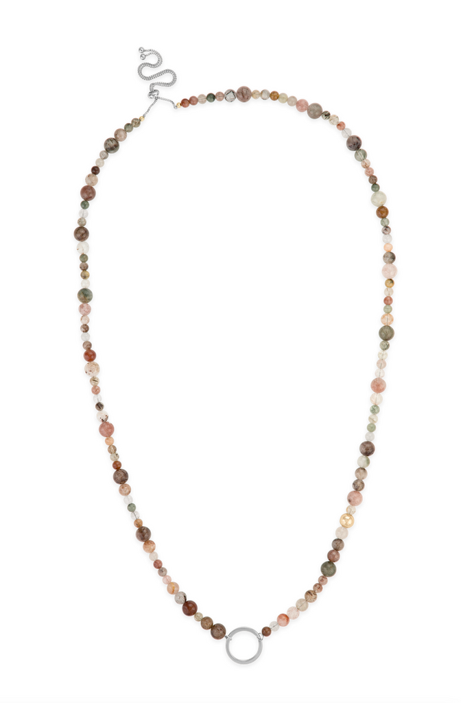 Beaded Sunglass Holder in Sterling Silver