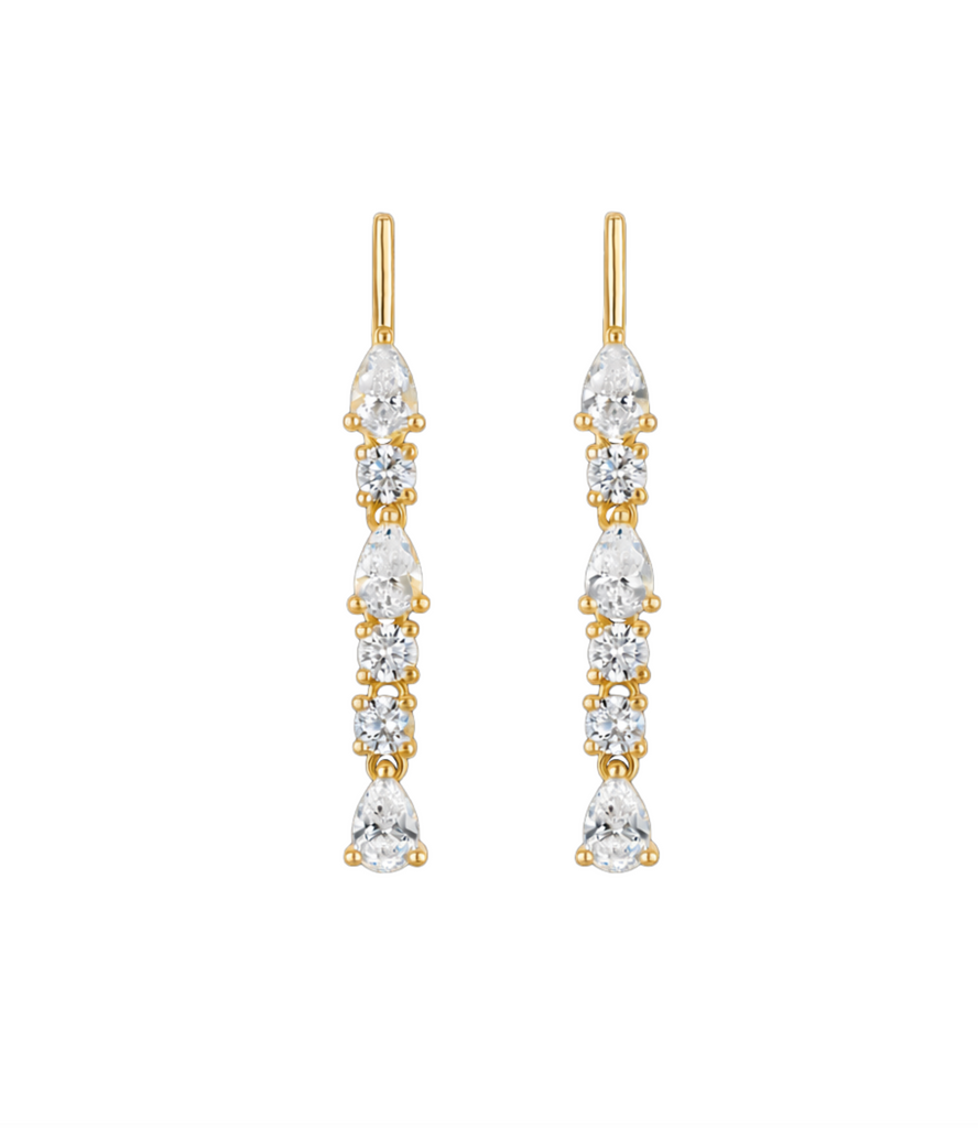 Linea Drip Earrings in Gold