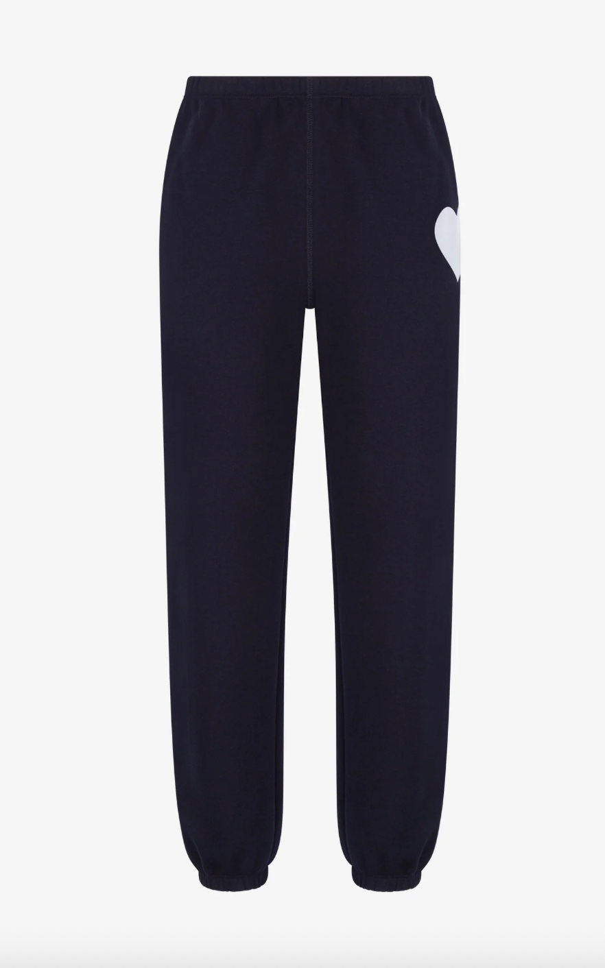 Heart Sweatpants in Navy/White