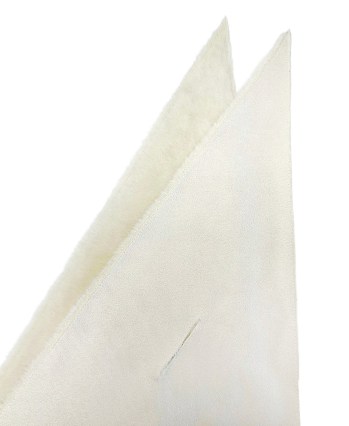 Furbana Lightweight Faux Fur Pull-Through Bandana in Ivory