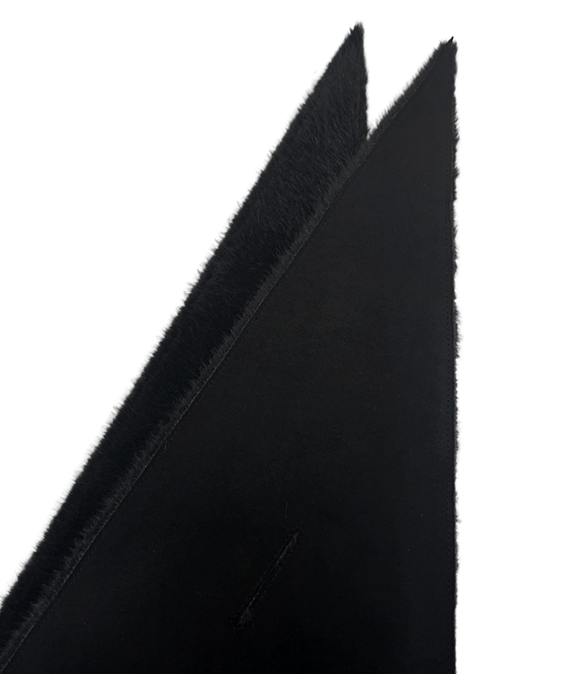 Furbana Lightweight Faux Fur Pull-Through Bandana in Black