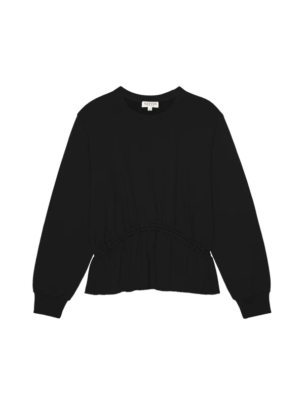 Sissy Sweatshirt in Jet Black
