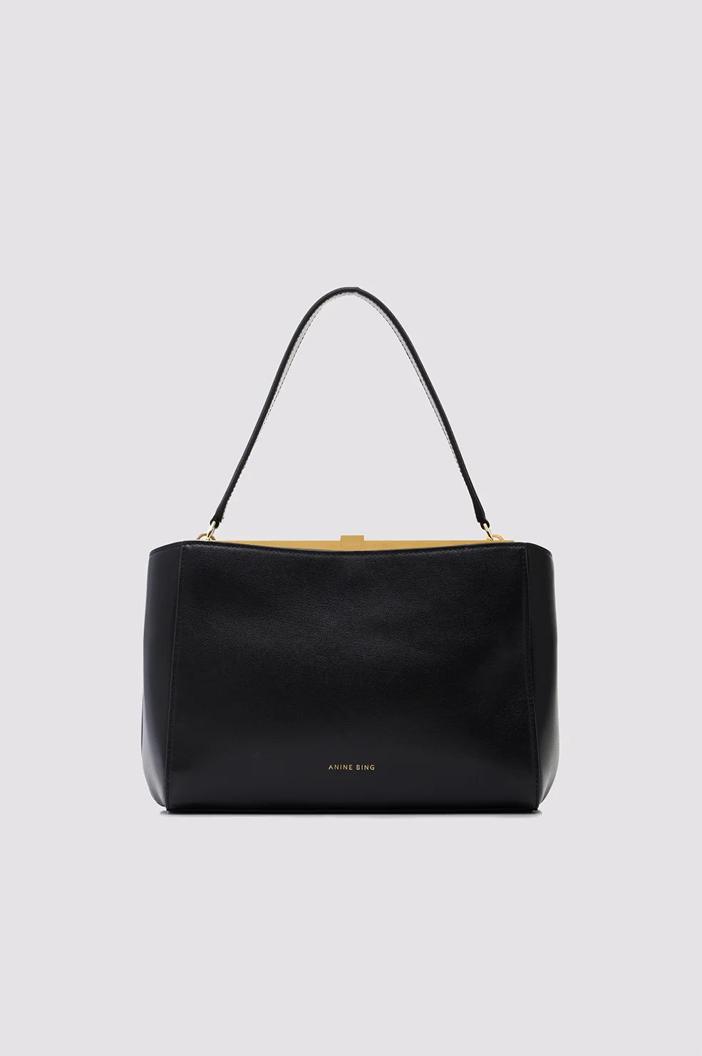 Small Anine Avenue Bag Grained Leather in Black