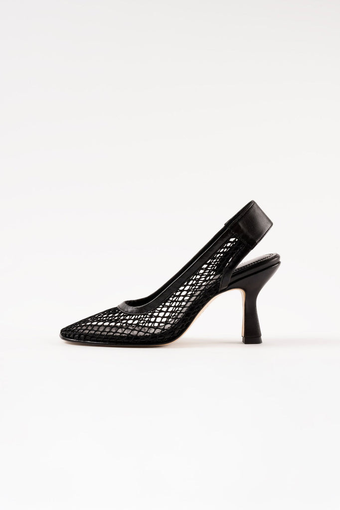 Beatriz Black Resille Pumps