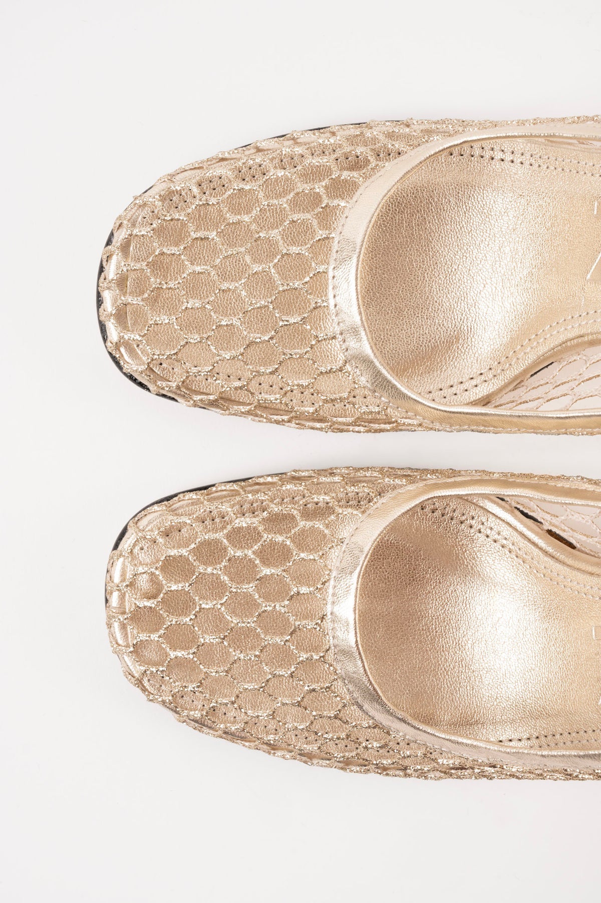 Beatriz Gold Mesh Pumps