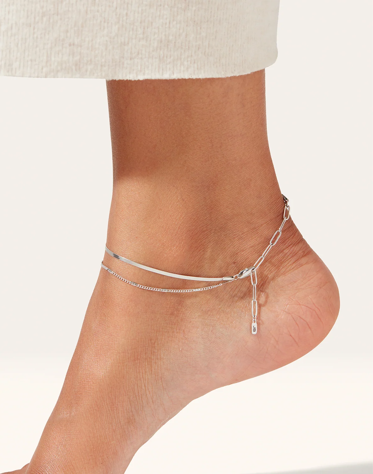 Surfside Anklet in Silver
