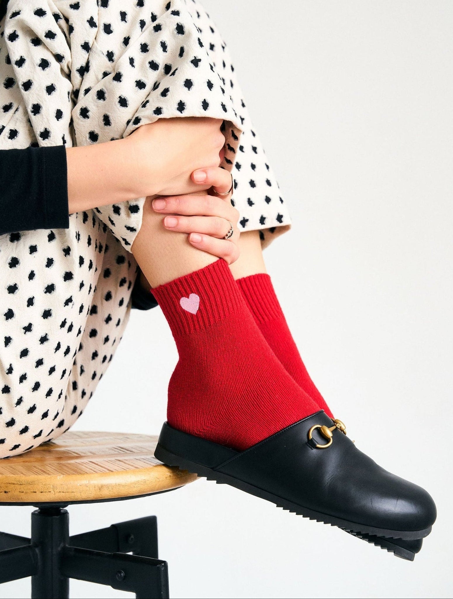Sweetheart Socks in Cerise