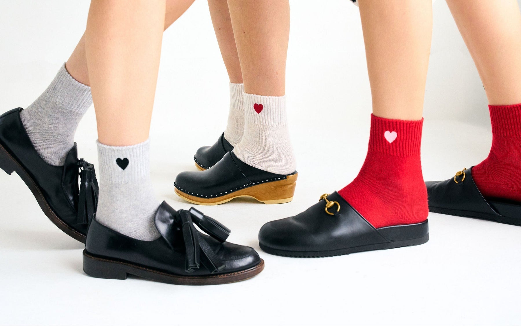 Sweetheart Socks in Oat Milk