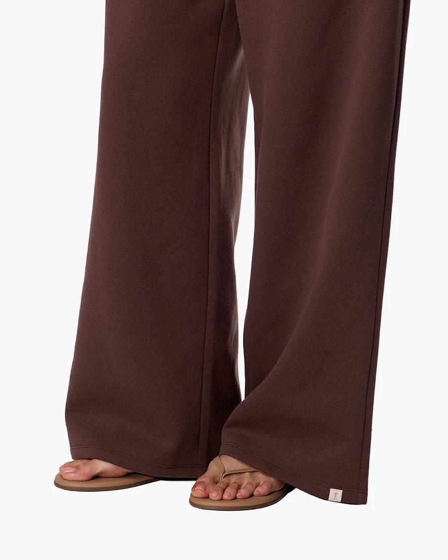 CloudSoft Wide Leg Jogger in Dark Chocolate