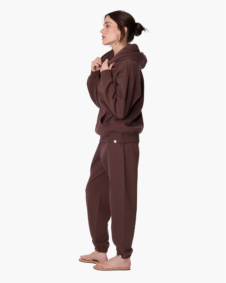 Cloudsoft Pullover Hoodie in Dark Chocolate