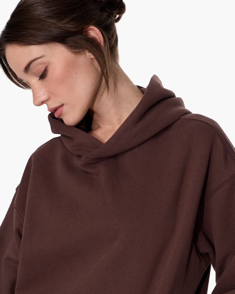 Cloudsoft Pullover Hoodie in Dark Chocolate