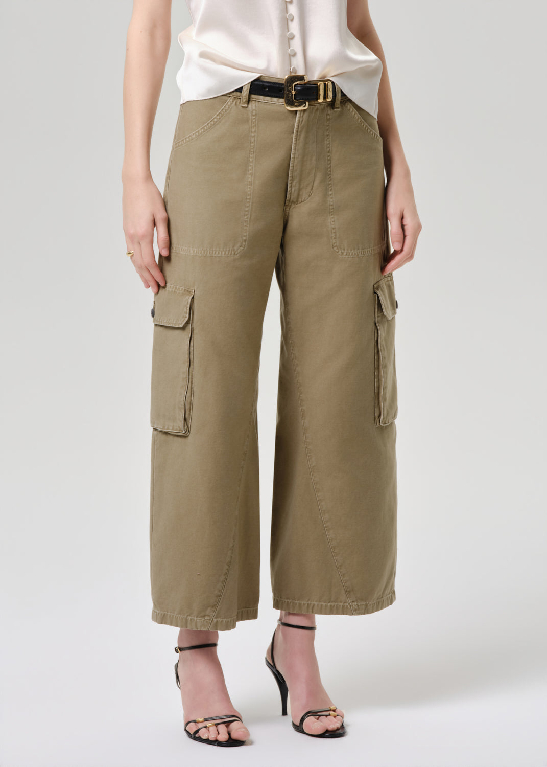 Thassos Twisted Seam Utillity Pant in Bezal