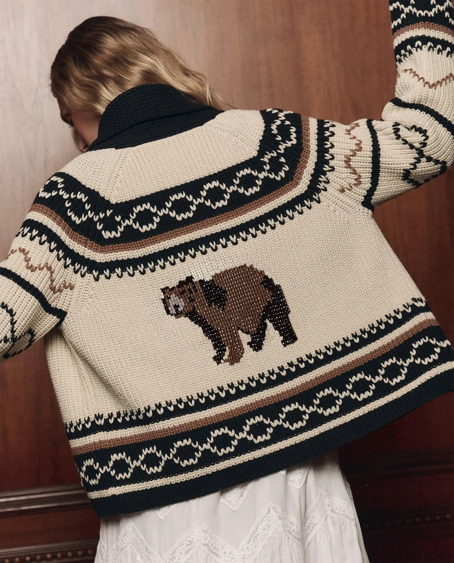 The Bear Lodge Cardigan. Black