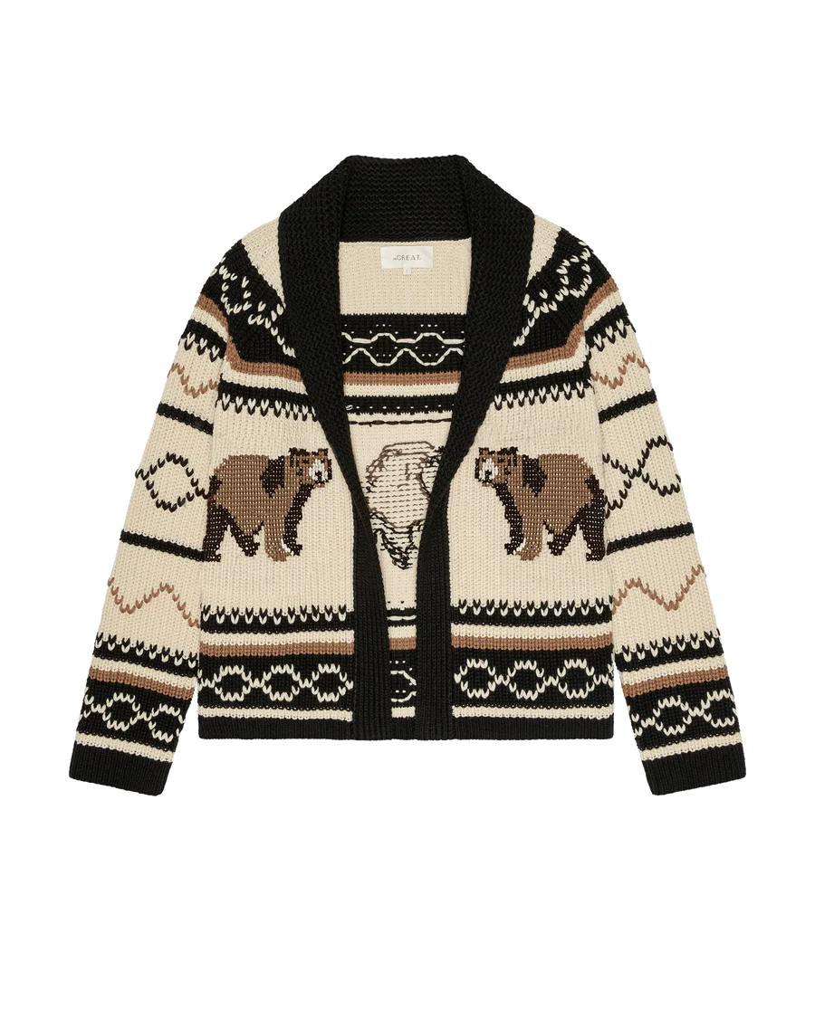 The Bear Lodge Cardigan. Black