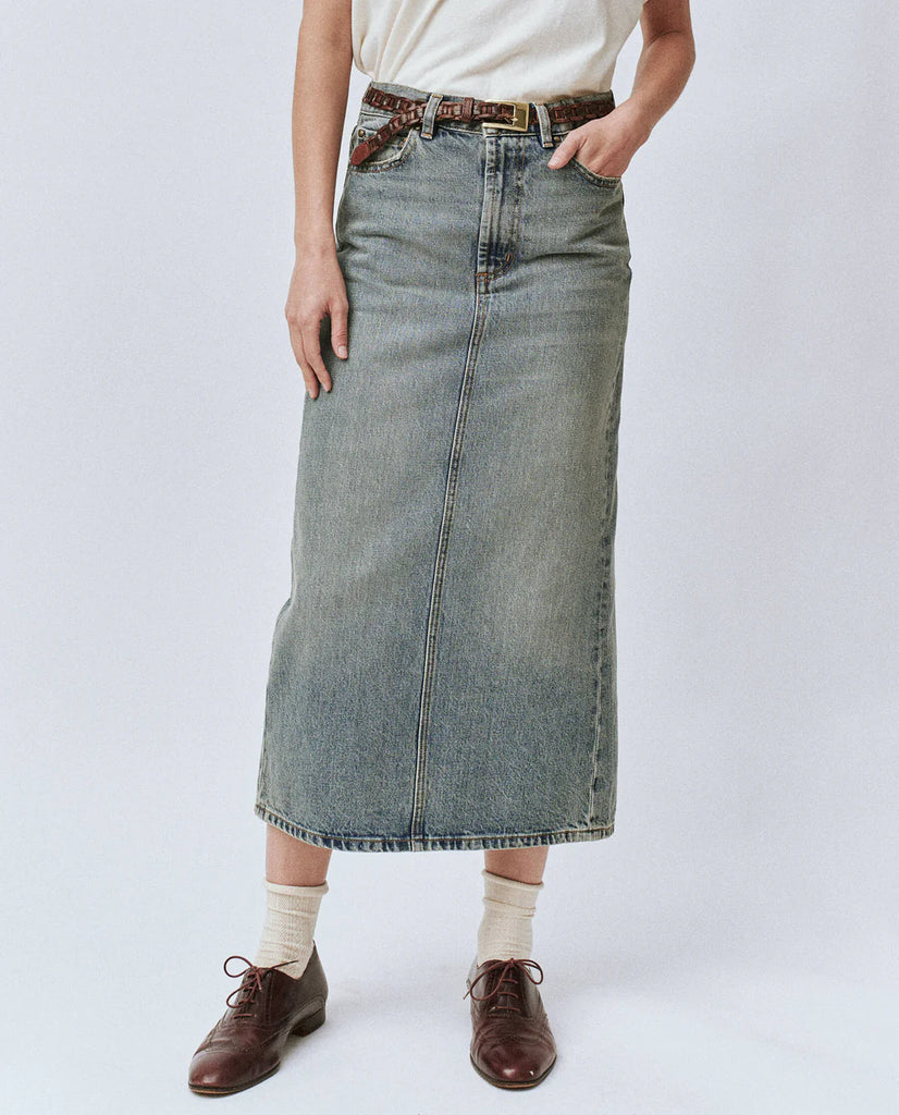 The Column Skirt. Monterey Wash