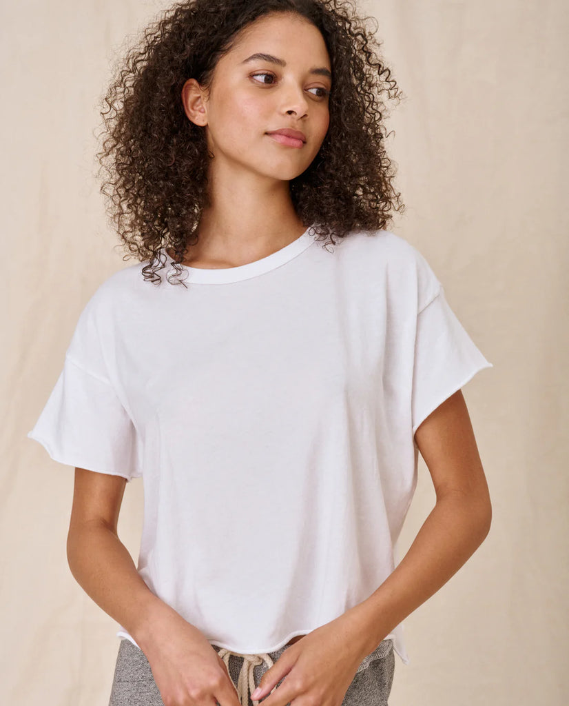 The Crop Tee. White