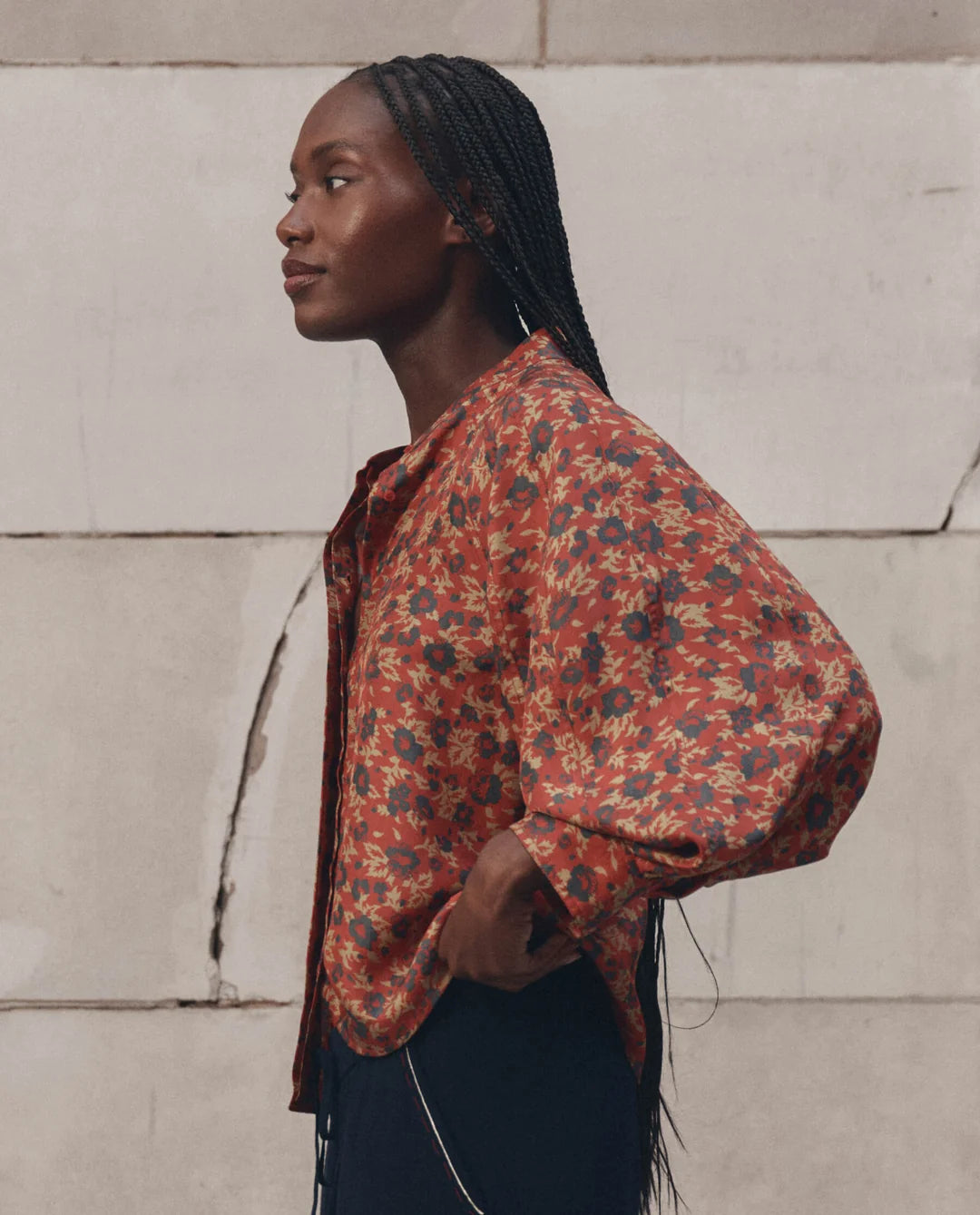 The Ashland Top. Gilded Poppy