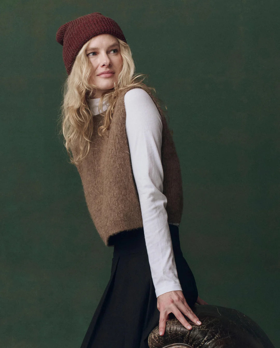 The Brushed Melange Sweater. Doe