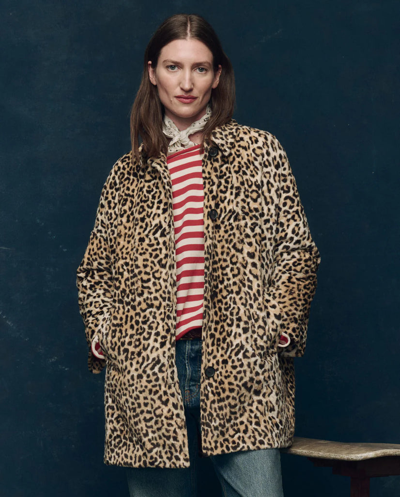 The Car Coat. Vintage Leopard
