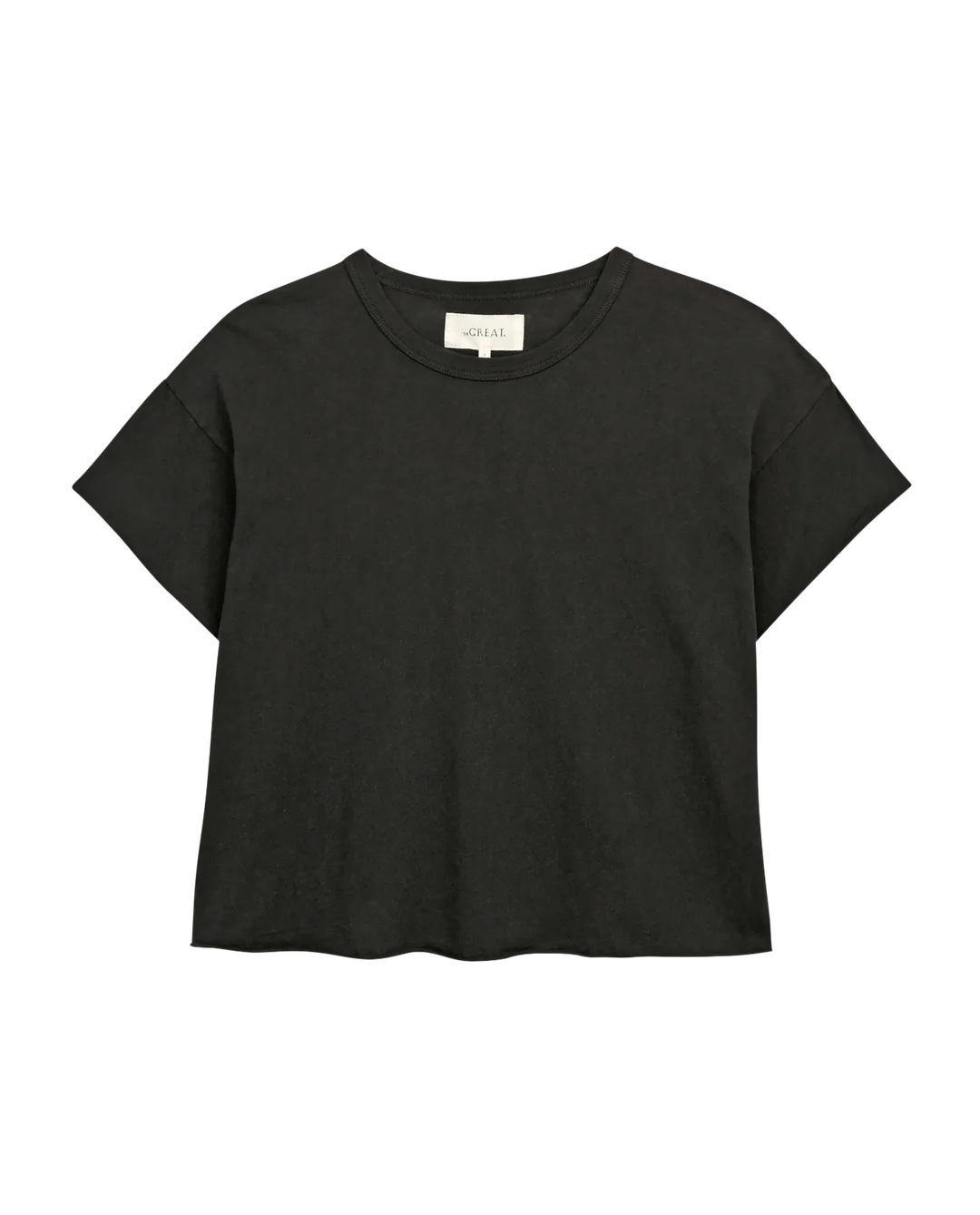 The Crop Tee. Almost Black