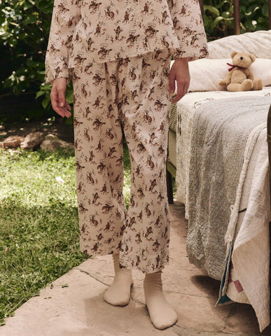 The Easy Sleep Pant. Cream Cowboy