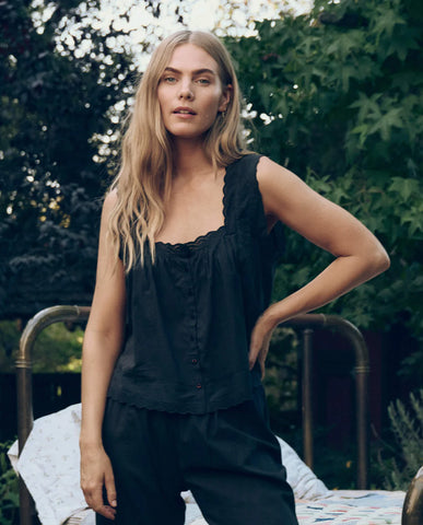 The Eyelet Tank. Black