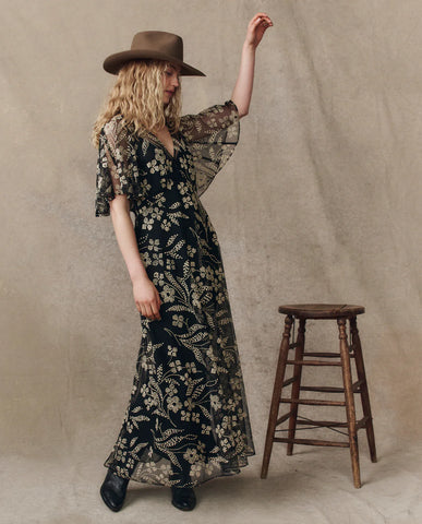 The Festal Dress. Brocade Floral