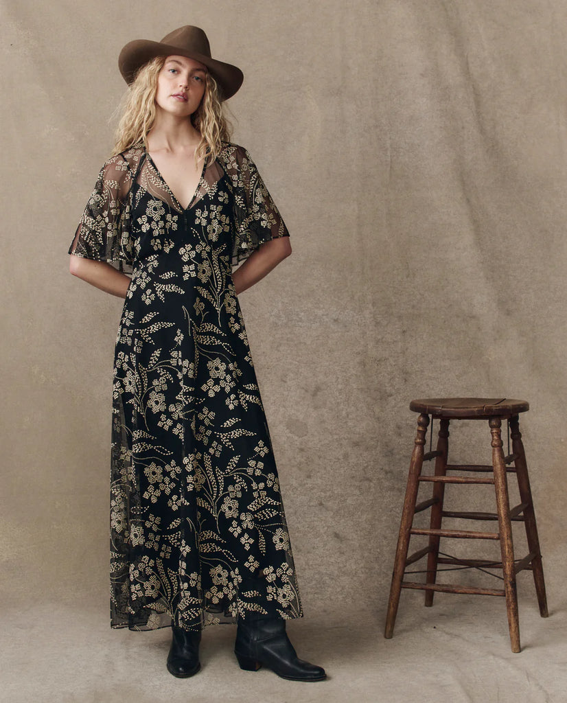 The Festal Dress. Brocade Floral
