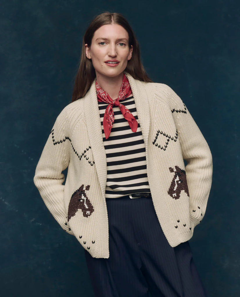 The Horse Lodge Cardigan. Cream
