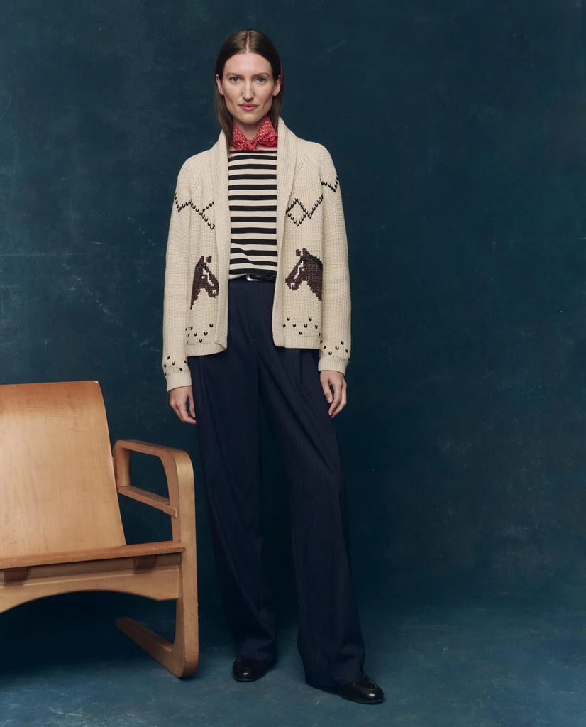The Horse Lodge Cardigan. Cream