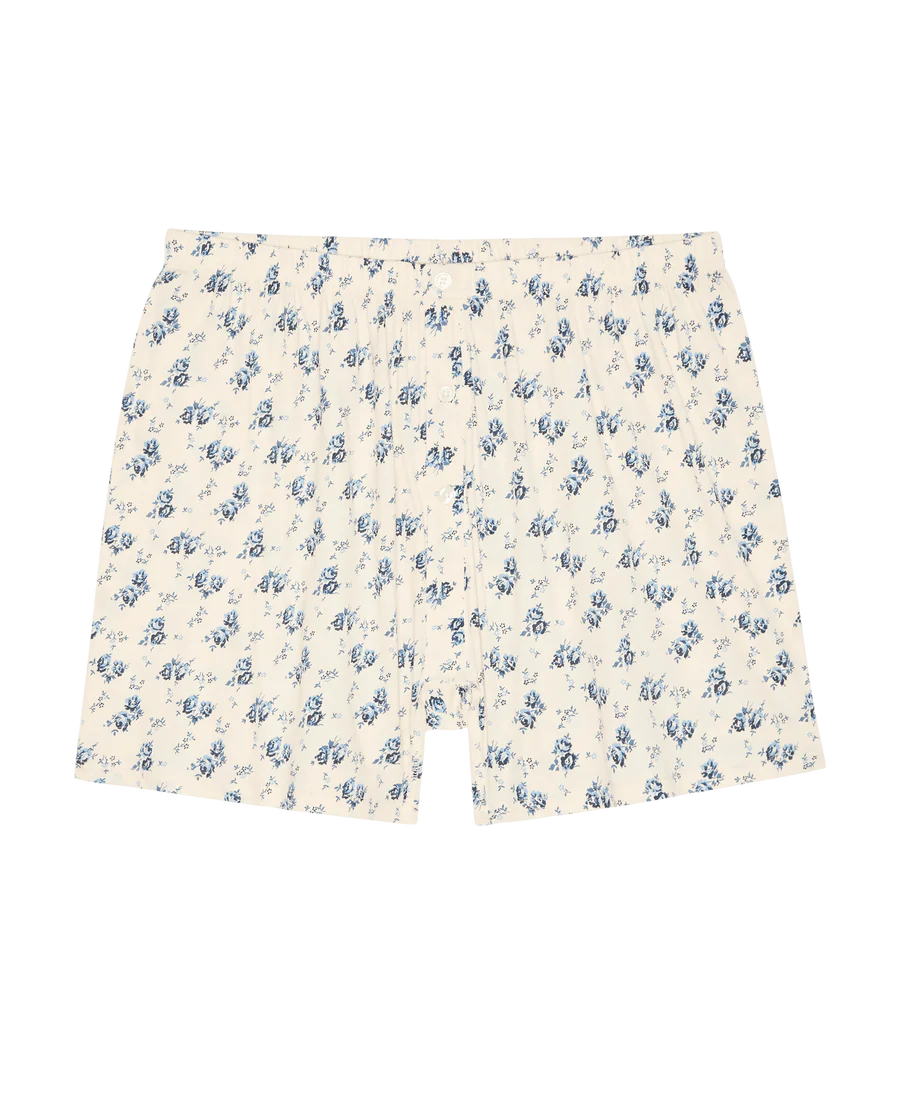 The Jersey Boxer Short. Indigo Rose