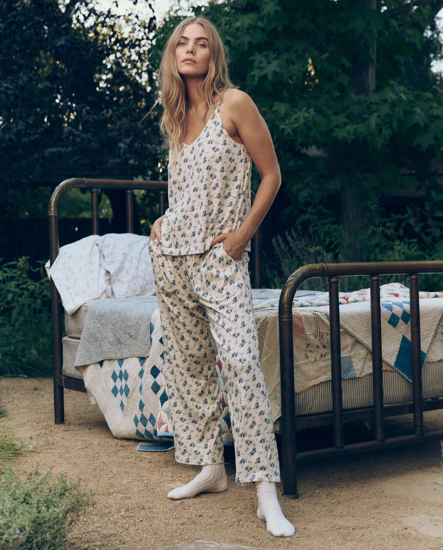 The Jersey Easy Sleep Pant. Indigo Rose